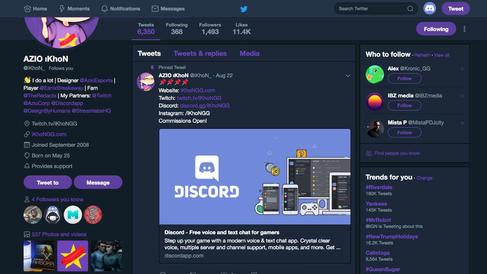 Discord chat server